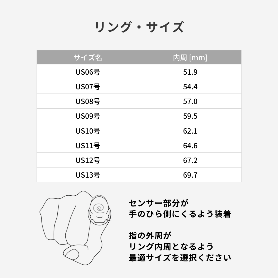 Smart Recovery Ring サイジングキット – issin公式 Smart Recovery Ring サイジングキット – issin公式