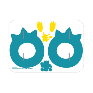 ポケモン（ピカチュウとカビゴンの足跡）